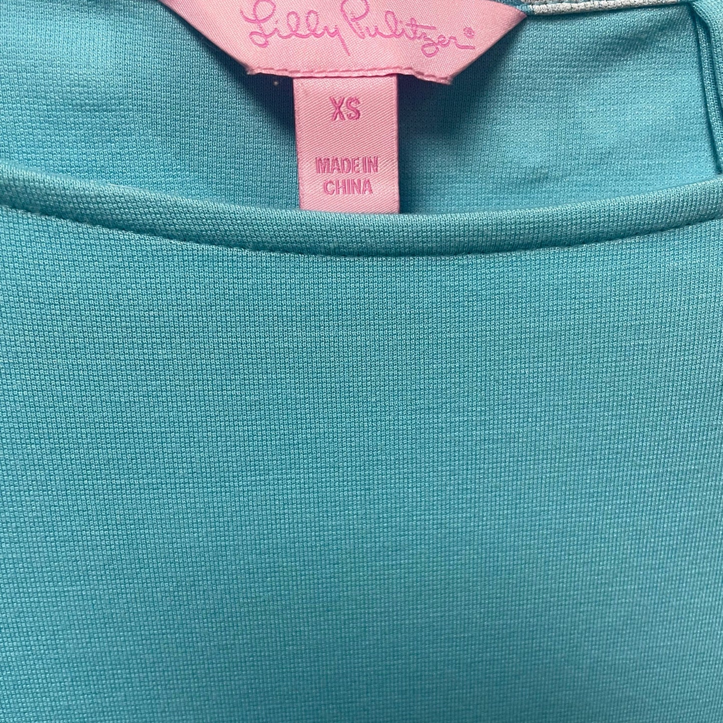 Lilly Pulitzer Jonah Shorely Blue Ball And Chain Posh Ponte Dress XS *NO BELT*