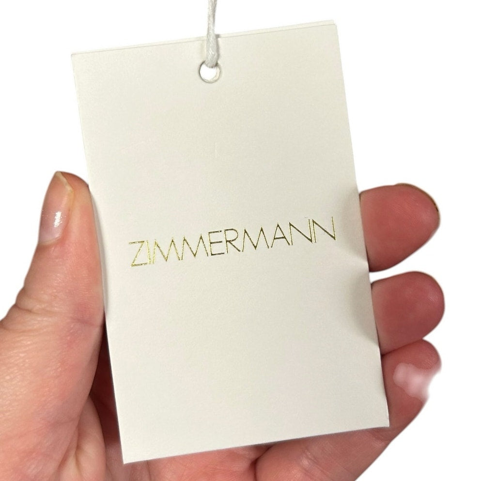 NWT Zimmermann Blush Pink Lace Scoop Neck Bodysuit Womens US 4