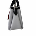 Louis Vuitton Soufflot Epi BB White Black Leather Two Way Handbag AS IS