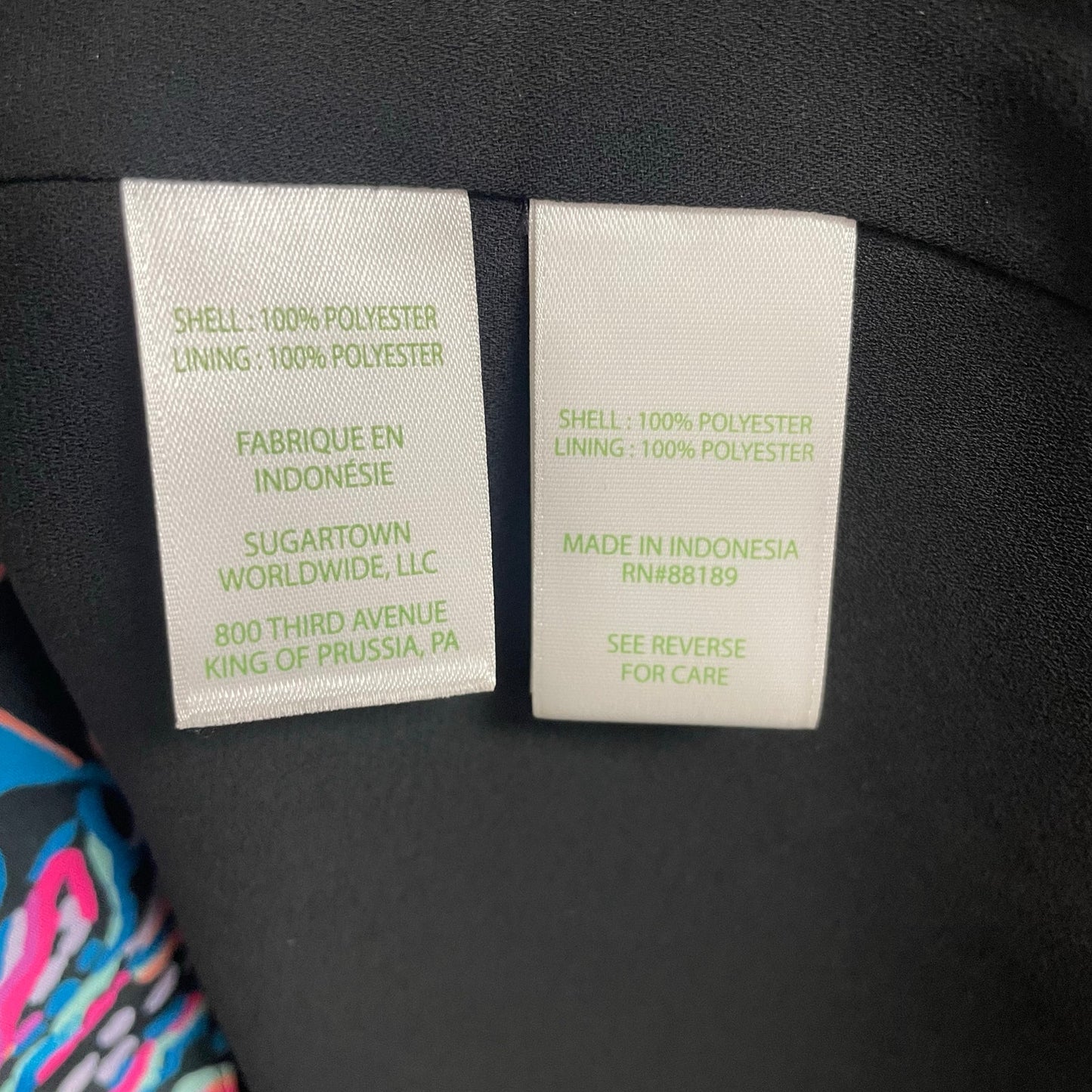 Lilly Pulitzer Onyx Paradise Glow Engineered Imani Long Sleeve Top Womens Medium