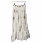 NWT Camilla Living In Colour High Waisted Tiered Maxi Skirt Hand Embroidered XS