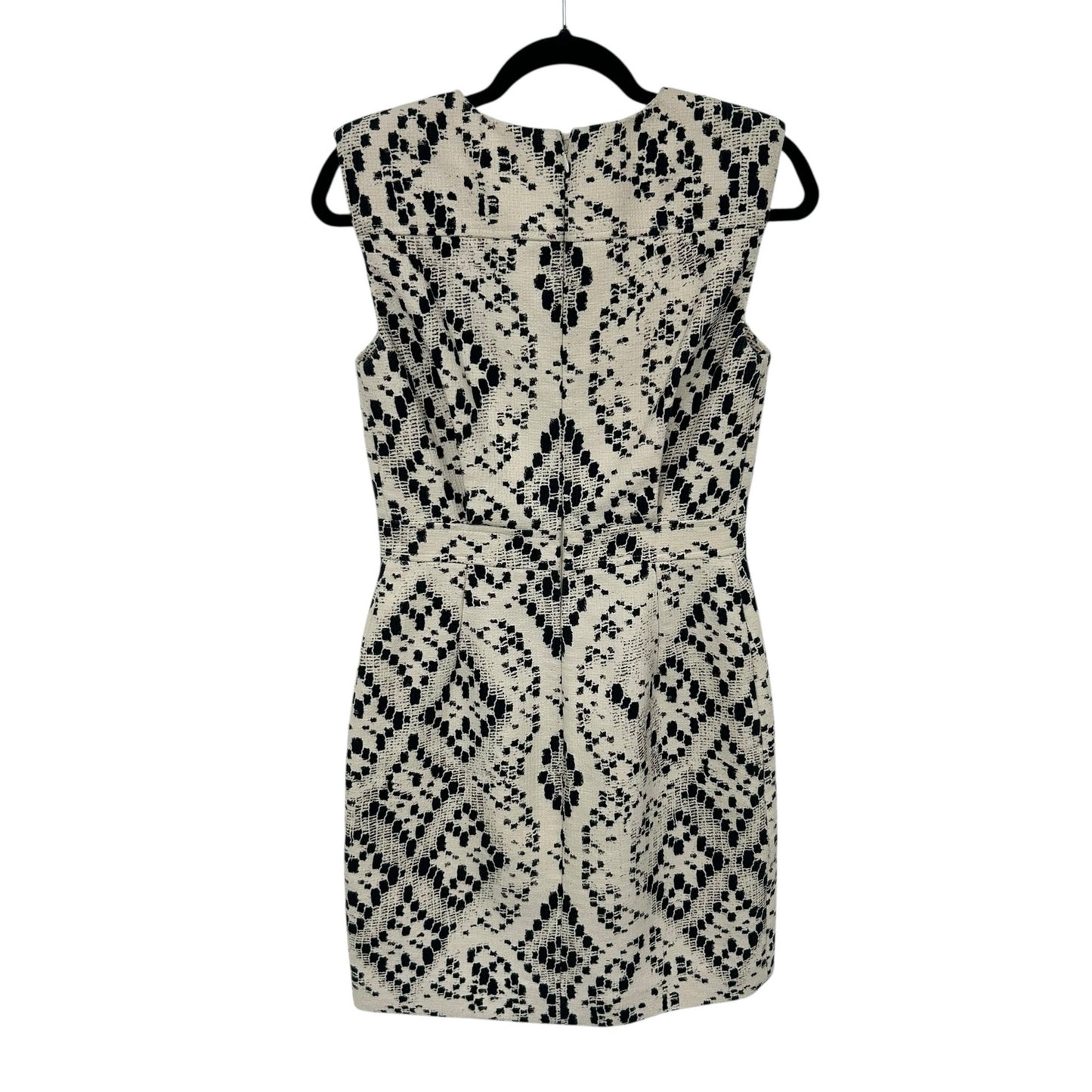 Giambattista Valli Black White Abstract Sleeveless Dress Womens 42 / US Small