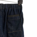 Brunello Cucinelli Denim Metallic Gold Lurex Drawstring Shorts Size 38 / US 6