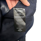NWT Simkahi Midnight Navy Wyatt Vegan Leather Zip Up Jacket Womens Small