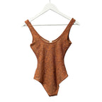 NWT Zimmermann Blush Pink Lace Scoop Neck Bodysuit Womens US 4