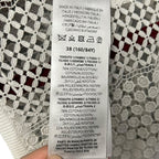 NWT Gucci Off White Cotton Macrame Sleeveless Mini Dress Womens 38 / US 2