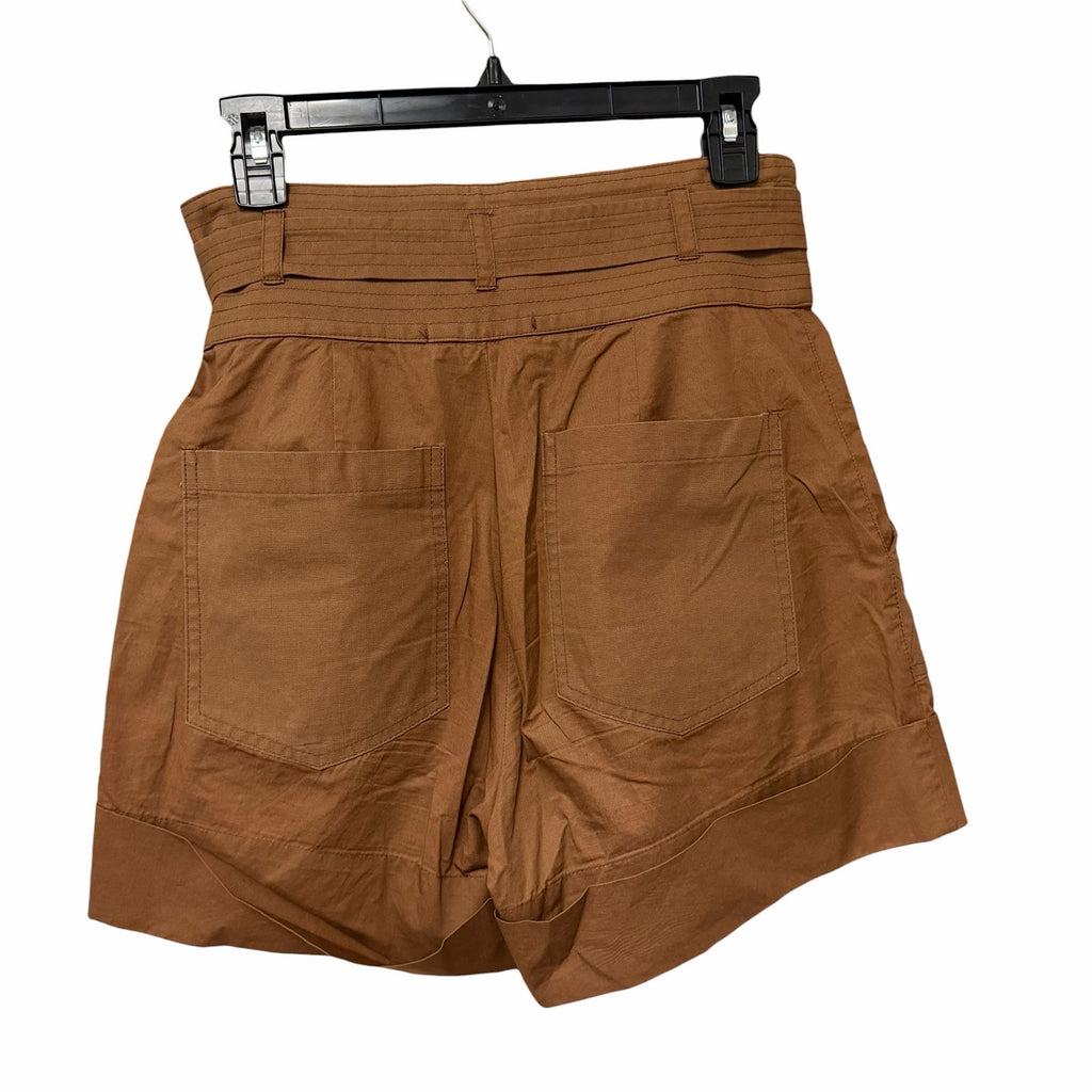 Sea New York Gabritette Shorts Ochre Brown Belted Cuffed High Rise Womens 2