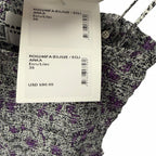 NWT Isabel Marant Etoile Anka Shirred Convertible Mini Dress Ecru Lilac US 4