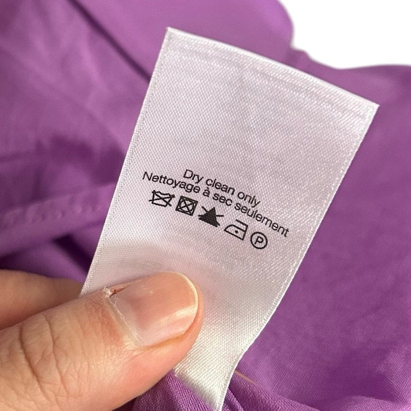 Veronica Beard Purple Beilla Ruffled Cotton Blend Poplin Midi Dress Womens 2