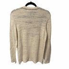 NWT The Elder Statesman Pure Cashmere Crewneck Sweater Cream Red Blue Small