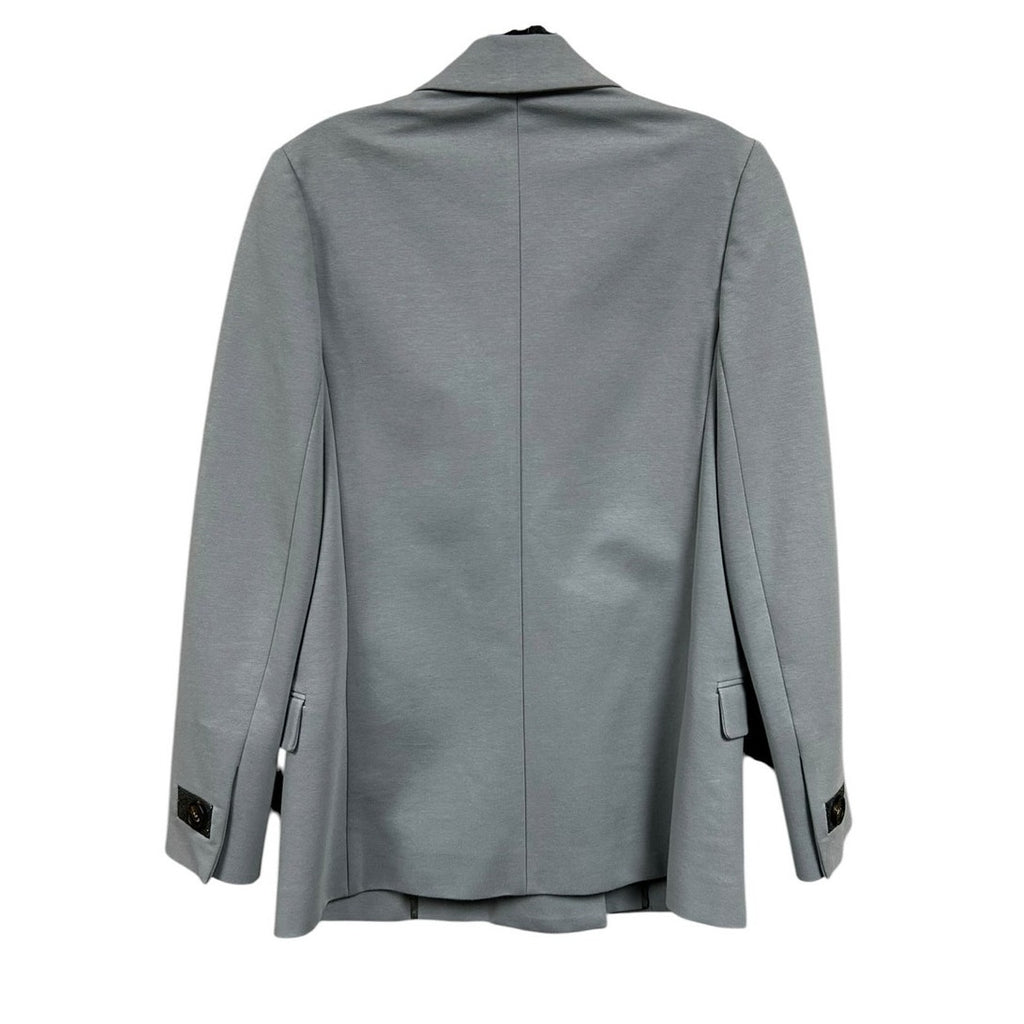 Brunello Cucinelli Light Grey Double Breasted Blazer Womens 38 / US 4 Corpcore