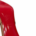 Christian Louboutin Hot Chick Sling Heel Patent Leather Blush Size 38.5 / US 8.5