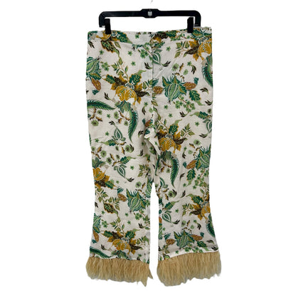 NWT Antonio Melani x The Nat Note Larkin Paisley Floral Cropped Pants Womens 12