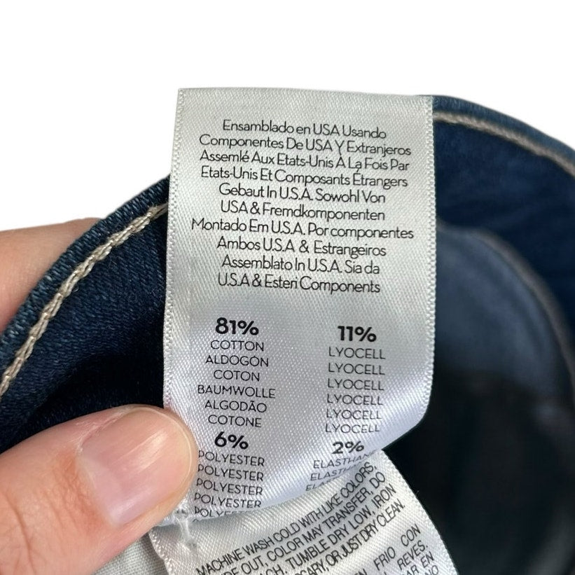Mother Home Movies The Hustler Ankle Fray Denim Jeans Womens Size 24 / 2