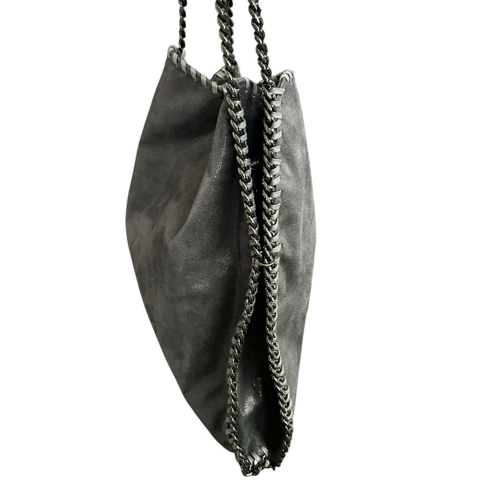 Stella McCartney Gray Falabella Three Chain Tote Shoulder Bag with Pouch