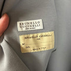 Brunello Cucinelli Light Grey Double Breasted Blazer Womens 38 / US 4 Corpcore