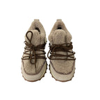 Brunello Cucinelli Monili Embellished Sheepskin Shearling Lined Sneakers US 9