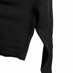 Alice + Olivia Sharee Cropped Pullover Black Tie Up Front Womens Size Small
