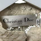 Christian Dior Ecru Lace Brandenburg Puff Sleeve Fitted Jacket Womens US 6