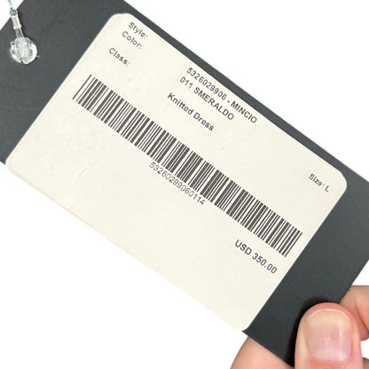 NWT Max Mara Weekend Emerald Green Mincio Sweater Knit Dress Womens US Large