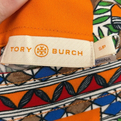 NWT Tory Burch Something Wild Stripe Printed Jersey Midi Skirt Womens Small