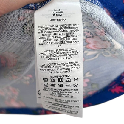 NWT Boden Bright Blue Wildflower Stamp Naomi Short Sleeve Dress Womens Petite 6