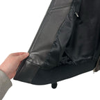 Connolly Black 100% Leather Zip Up Bomber Jacket Mens 48 / US Small
