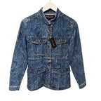 NWT Veronica Beard Jeans Tika Jacket Atlantic Paisley Denim Womens Small