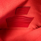 Valentino Garavani Rockstud Envelope Clutch Bag Red Pebbled Leather Edgy Luxury