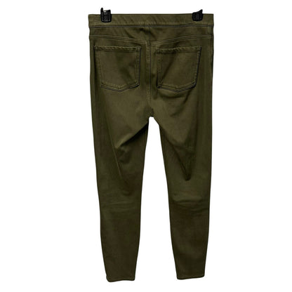 Spanx Olive Green Jean-Ish Faux Front Pocket Pull On Leggings Womens Medium