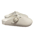 The Shoe Surgeon Luxe Mule in White Python Mens Size 8