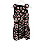 Alice + Olivia Black White Red Floral Embroidered Lindsey Mini Dress Womens 2