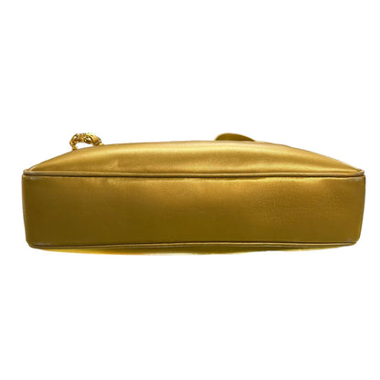 Chanel Gold Coco Ball Matelassé Chain Leather Shoulder Tote Bag