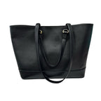 Gucci Black Leather Gold Interlocking GG Logo Ophidia Shopper Tote Bag