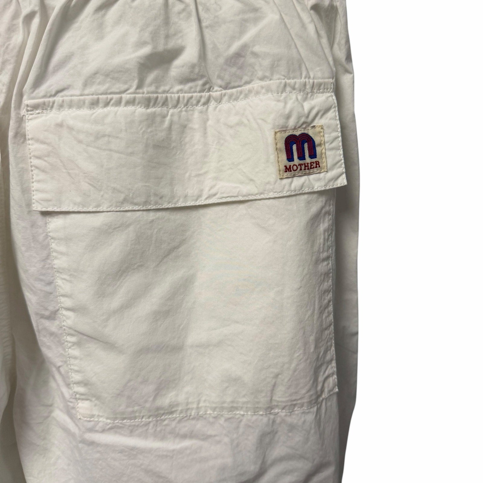 Mother The Skydiver Utility Cargo Pant in Tooth Fairy White Womens Size XS