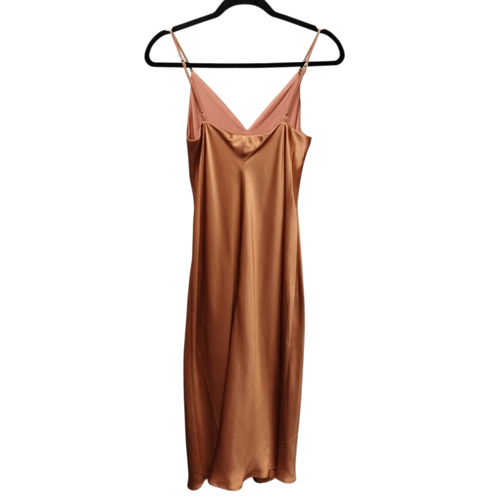 Lagence Womens Jodie Y2K Midi Silk Slip Dress 6 Bias Cut Preppy Coquette Dainty