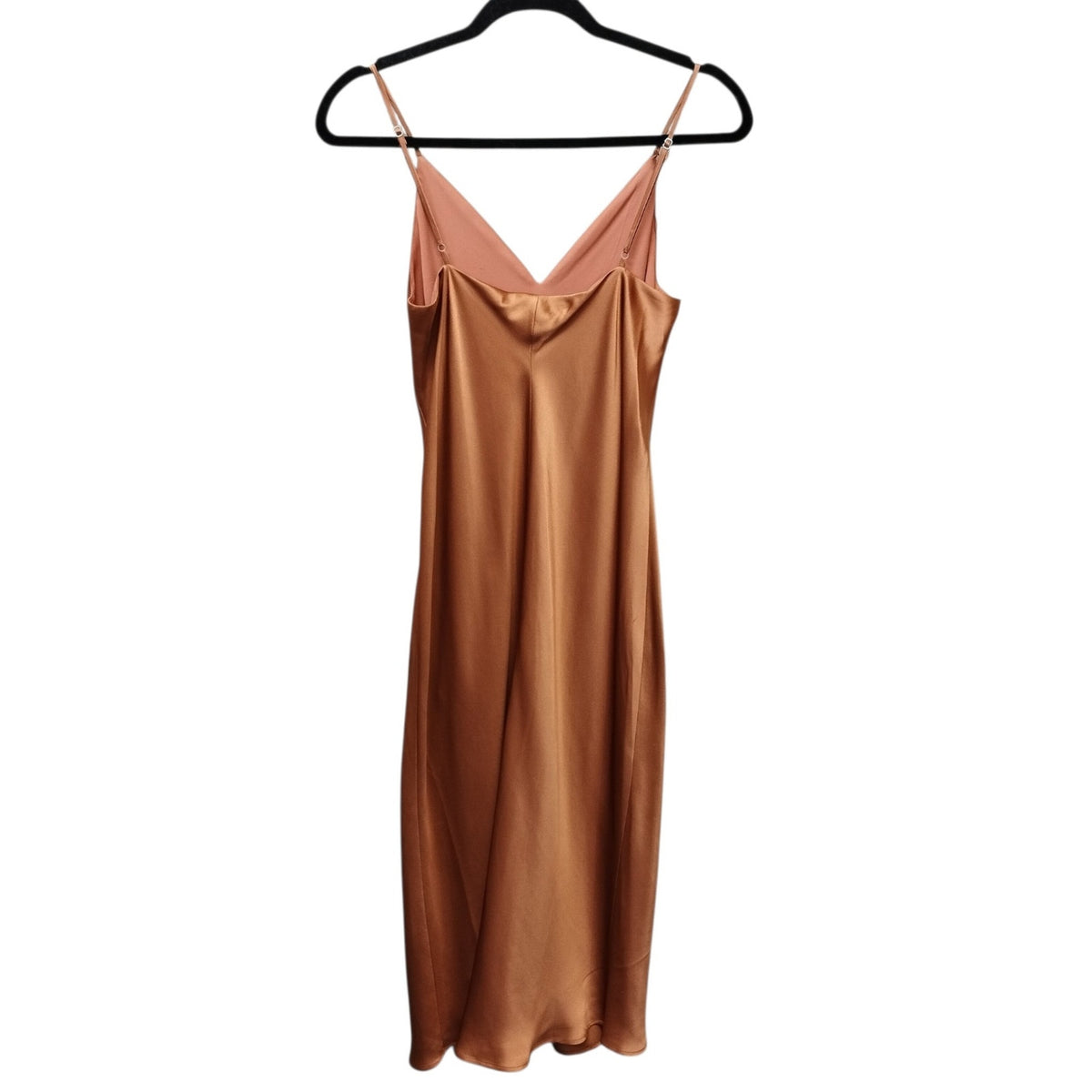Lagence Womens Jodie Y2K Midi Silk Slip Dress 6 Bias Cut Preppy Coquette Dainty