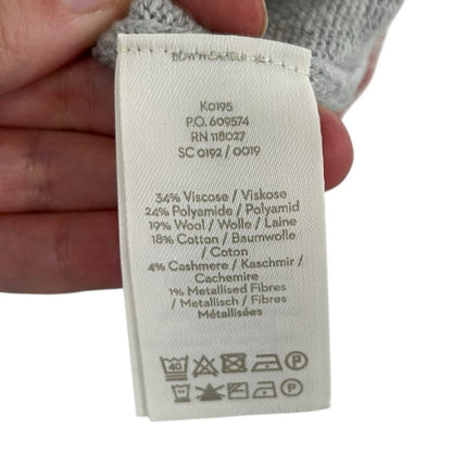 Boden Gray Red Long Sleeve Crewneck Pullover Christmas Sweater Womens XS