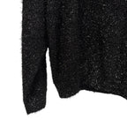 NWT Marant Etoile Black Metallic Tinsel Sayers Glitter Sweater Womens 34 / US 0