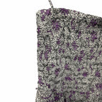 NWT Isabel Marant Etoile Anka Shirred Convertible Mini Dress Ecru Lilac US 4