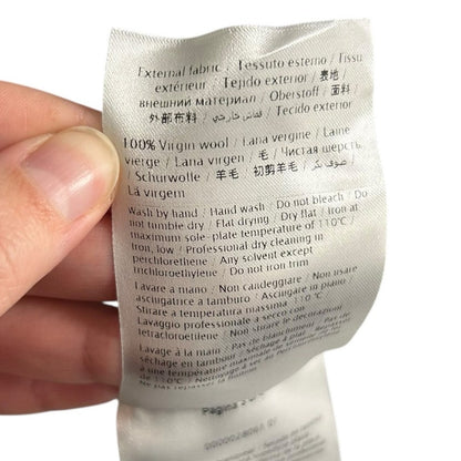 Valentino Black Rockstud Embellished Ruffle Pullover Wool Sweater Womens Medium