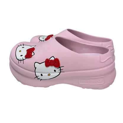 Adidas x Hello Kitty Pink AdiFom Stan Smith Slip On Platform Mules Womens Size 9