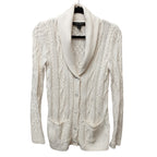 Ralph Lauren Womens Silk Shawl Collar Cable Knit Cardigan Small Preppy Old Money