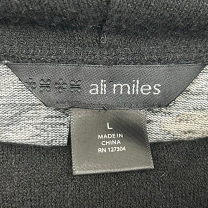 Ali Miles Gray Multicolor Mixed Animal Print Cowl Neck Sweater Womens Large