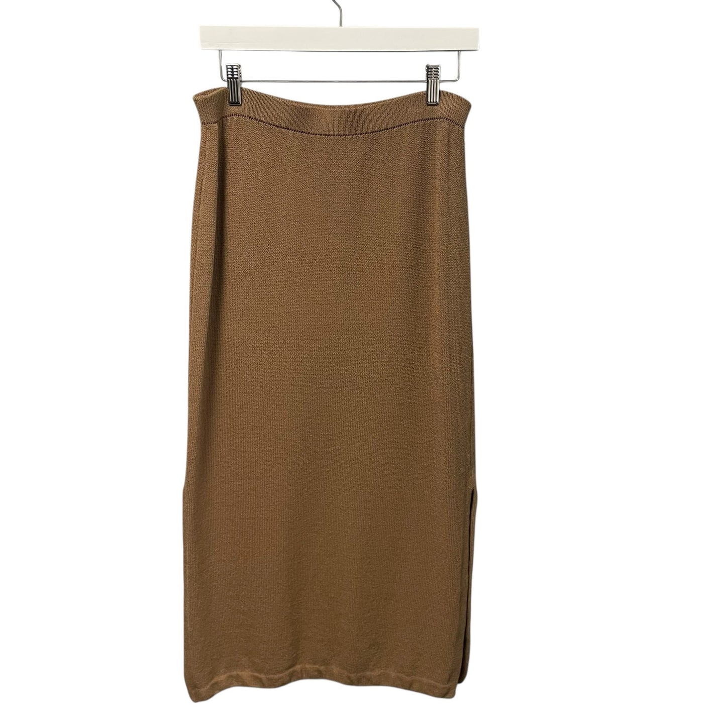 St. John Collection by Marie Gray Light Brown Santana Knit Long Skirt Womens 6