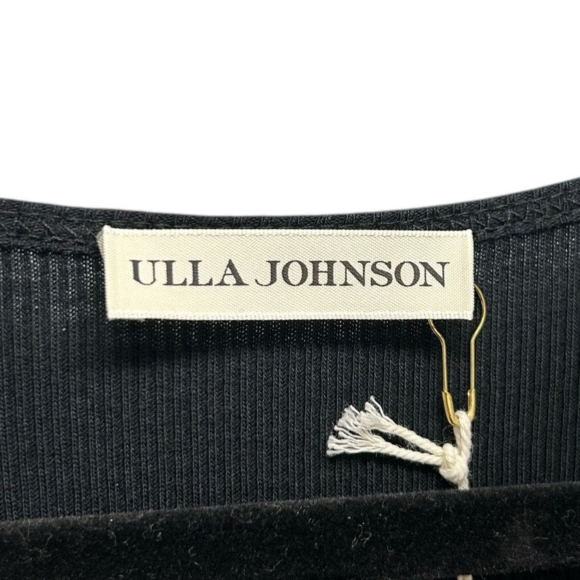 NWT Ulla Johnson Noir Black Hope Sleeveless Tiered Midi Dress Womens Small