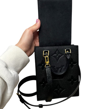 Louis Vuitton Black 2020 Monogram Petit Sac Plat Satchel Purse
