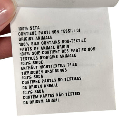 NWT Miu Miu White Black 100% Silk Camicia Sleeveless Top Womens 36 / US 0