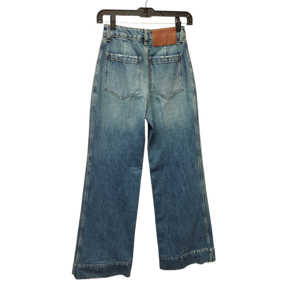 Victoria Beckham Womens High Rise Wide Leg Alina Jeans 25 US 0 Capsule Casual