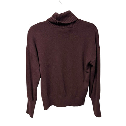 Madewell Heather Merlot (Re)sponsible Cashmere Turtleneck Sweater Womens Small